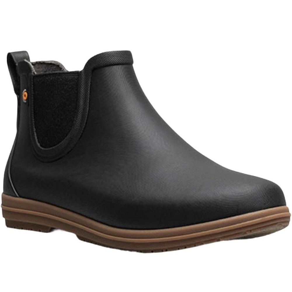 Bogs Boots Womens Size 9 Black Sweetpea II CHL Waterproof Chelsea Rain
